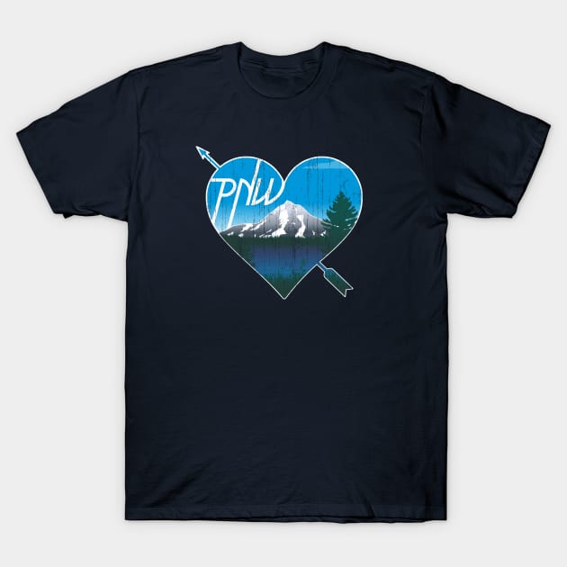 PNW Love T-Shirt by dustbrain
